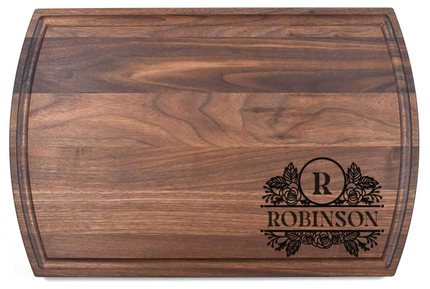 Walnut Custom Small Handle Cutting Board*10 Designs!* - Empire Engraving