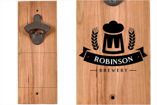 The Popper - Cherry -Personalized Wall-Mounted Bottle Opener