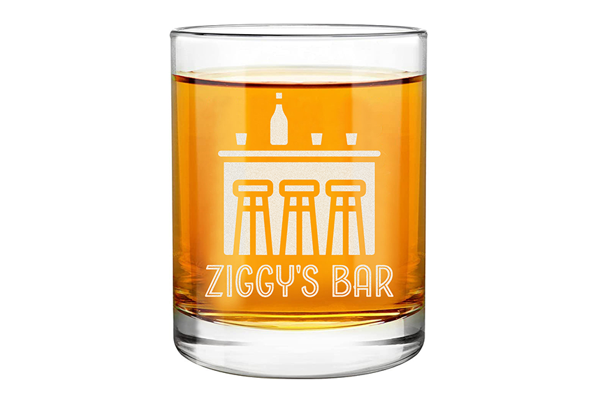 Custom Logo Engraved Whiskey Glass