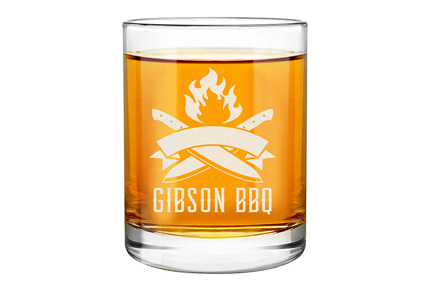 Custom Logo Engraved Whiskey Glass