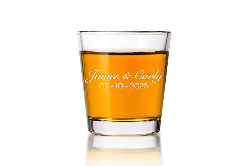 Custom Logo Engraved Shot Glass