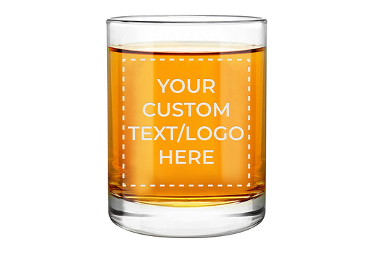 Verre à whisky gravé avec logo personnalisé