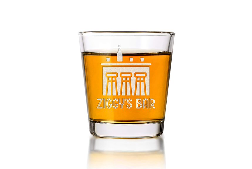 Custom Logo Engraved Shot Glass