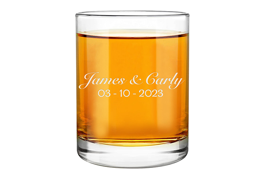 Custom Logo Engraved Whiskey Glass