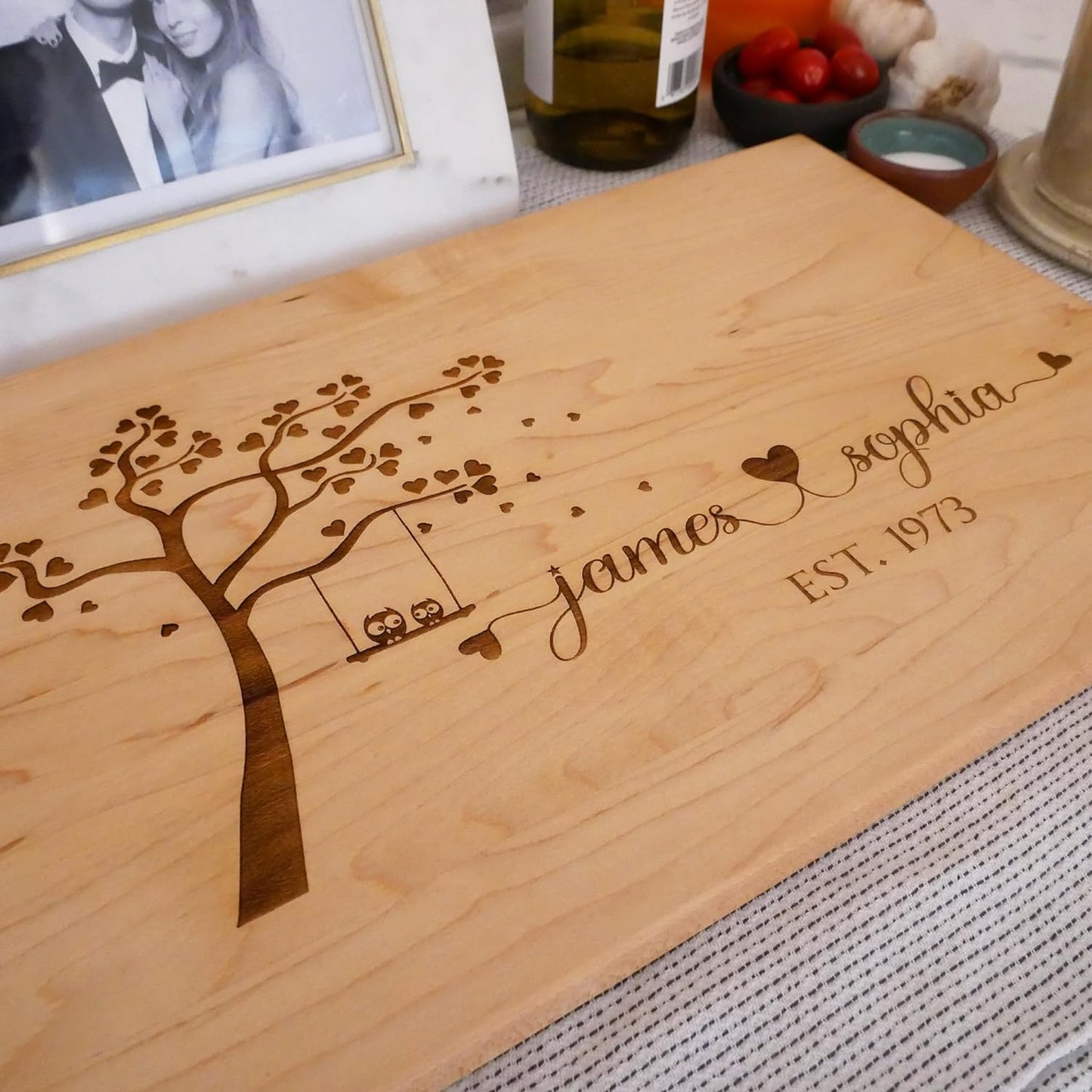 Personalized Cutting Board - Unique Wedding Gift Idea