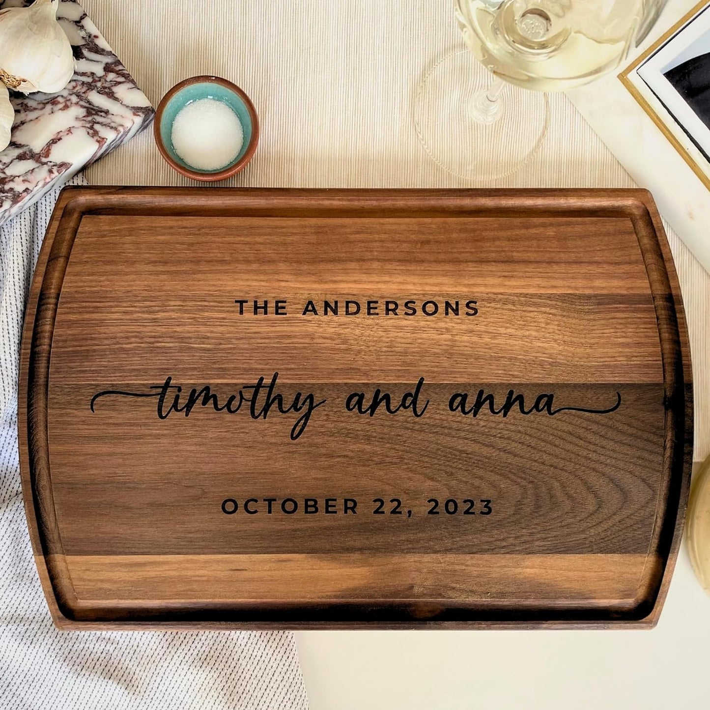 Personalized Cutting Board - Unique Wedding Gift Idea