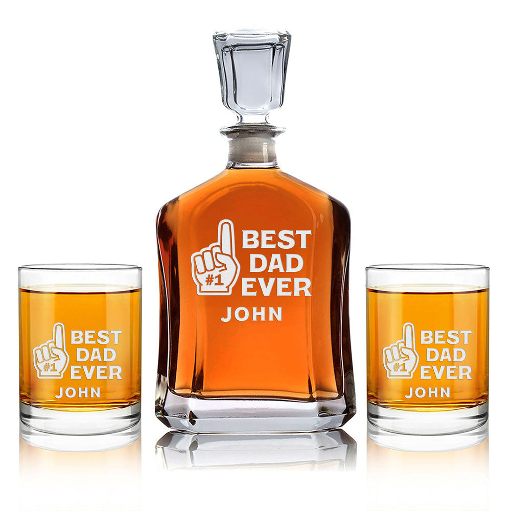Personalized Decanter - "Best Dad Ever"