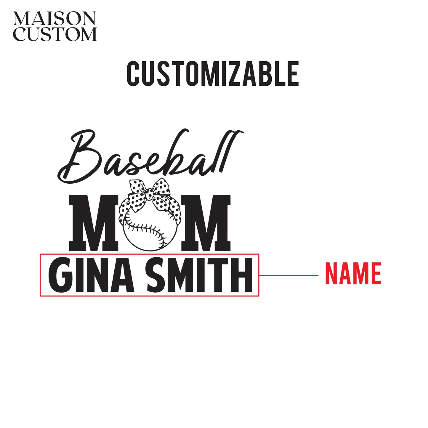 Personalized Stemless Wine Glass - Baseball Mom