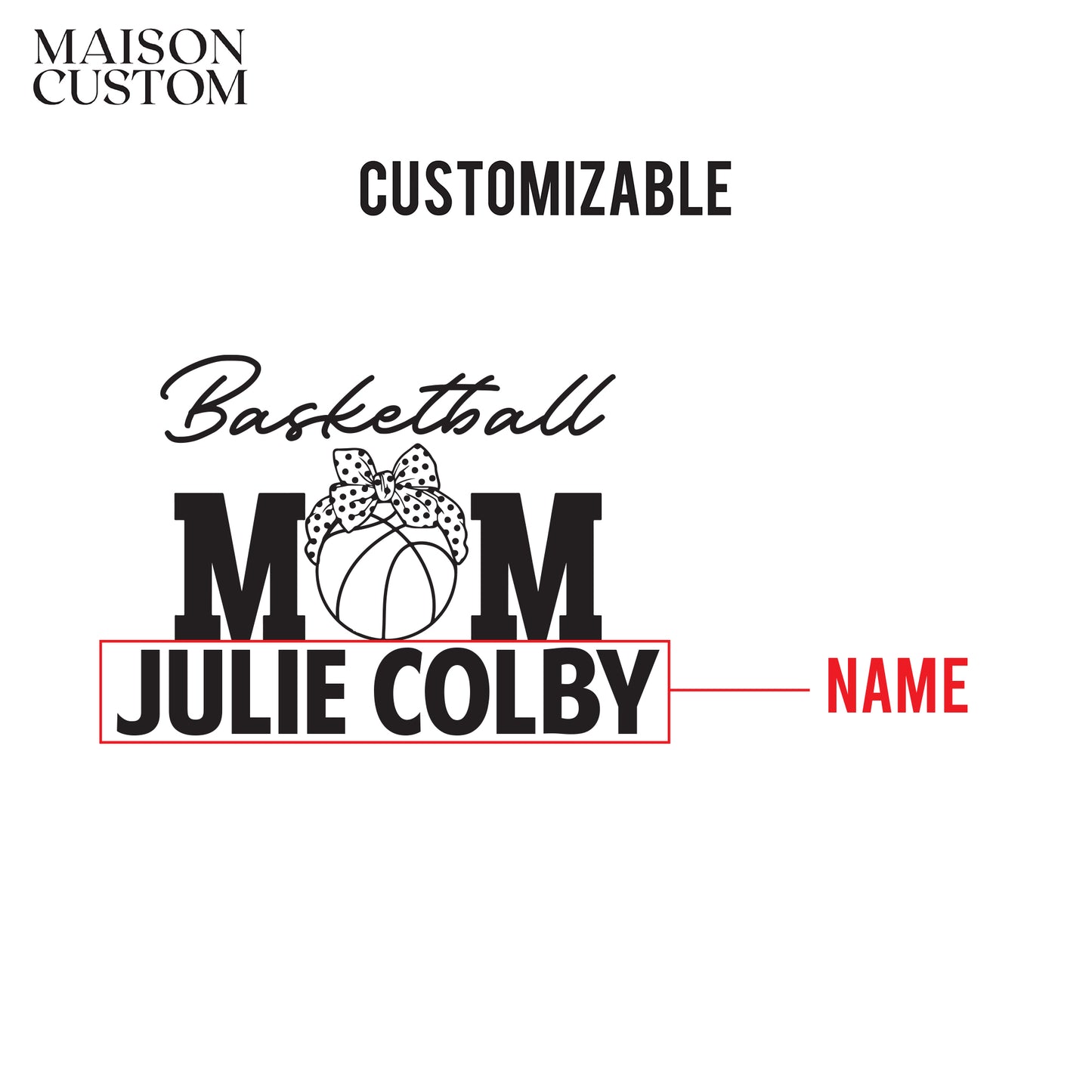 Personalized Wine Glass - Basketball Mom