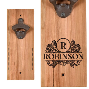 The Popper - Cherry -Personalized Wall-Mounted Bottle Opener