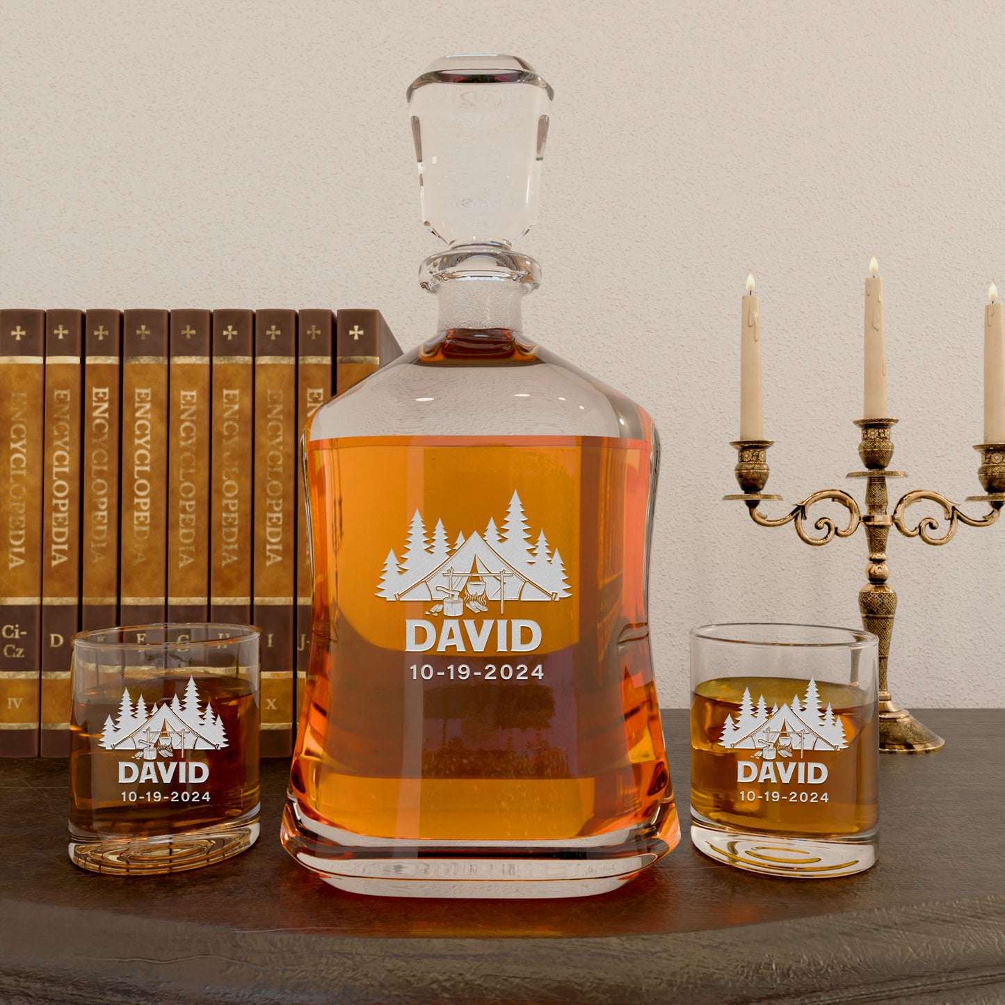 Personalized Decanter - Camping