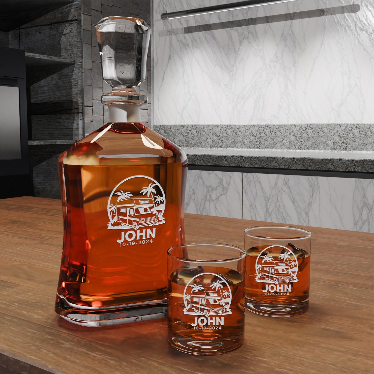 Personalized Decanter - RV Camping