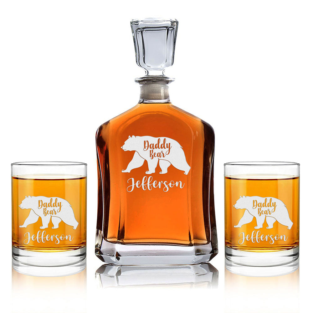 Personalized Decanter - "Daddy Bear"