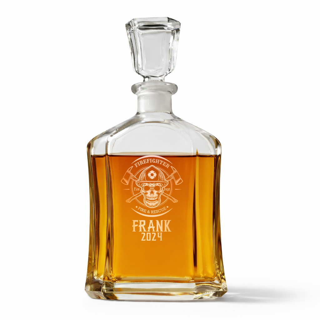 Personalized Decanter - "Firefighter"