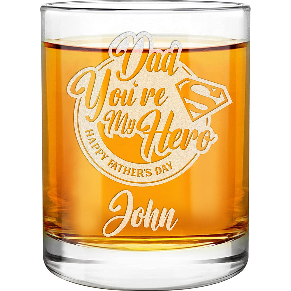 Verre à whisky gravé avec logo personnalisé