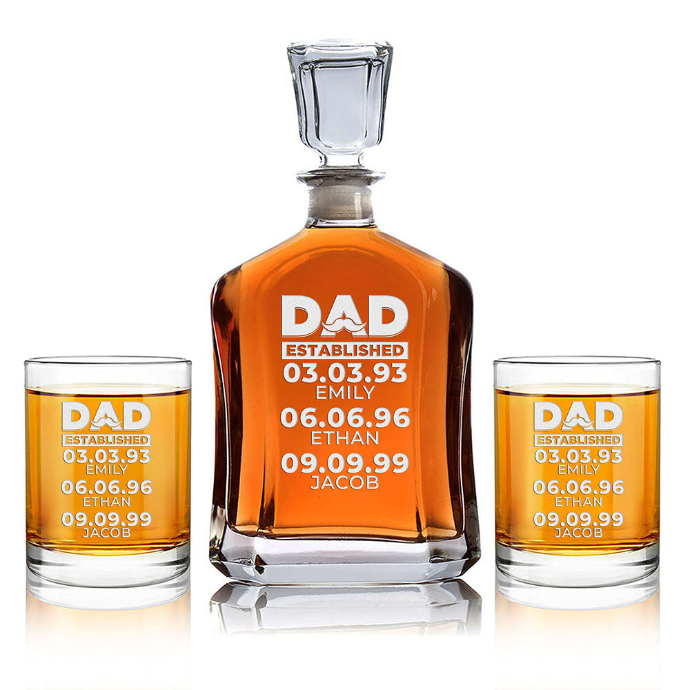 Personalized Decanter - "Established Dad"