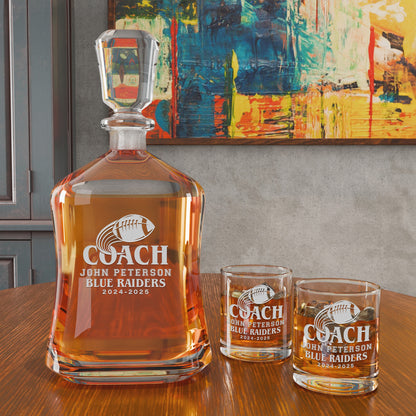 Personalized Decanter - "Football Coach"