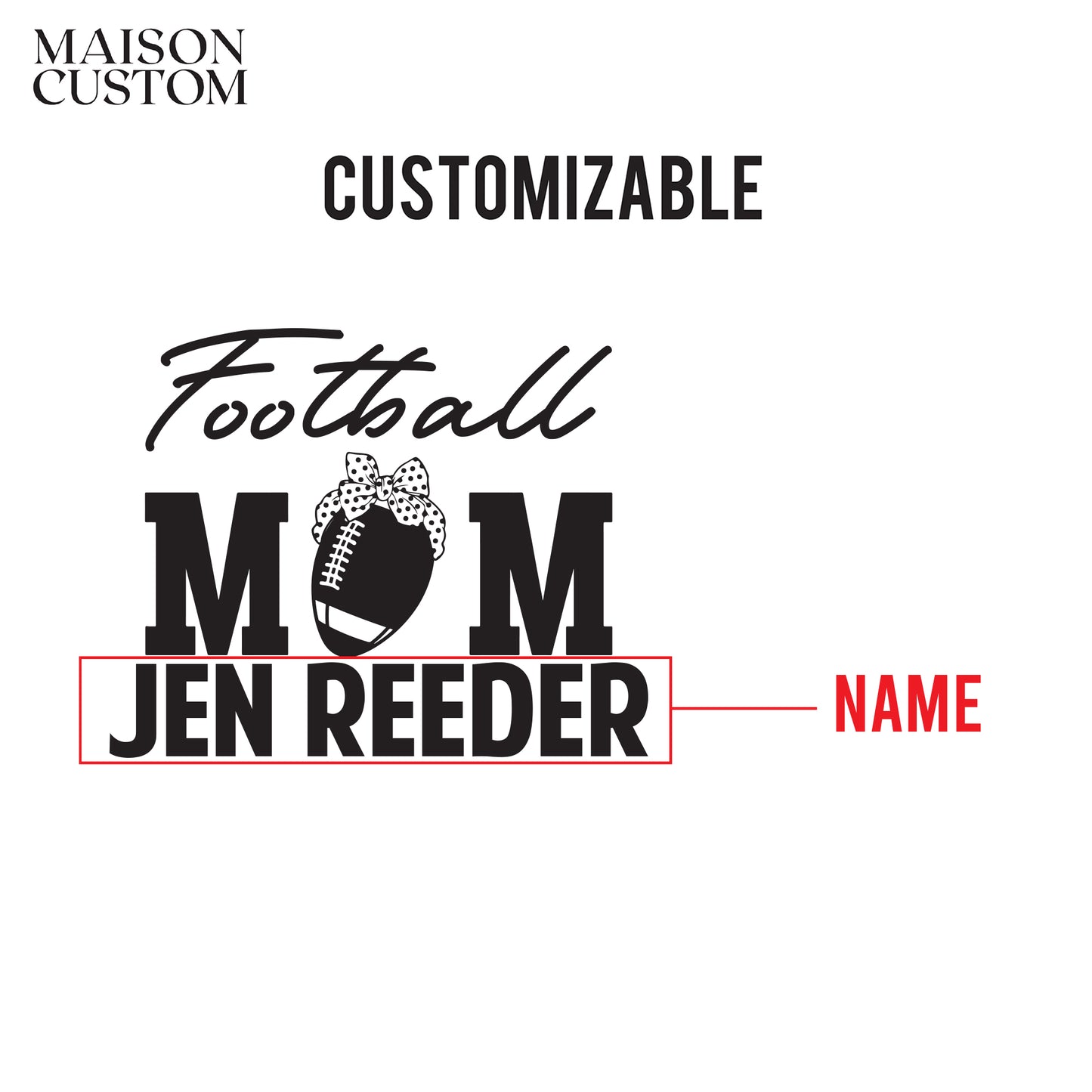 Personalized Stemless Wine Glass - Football Mom