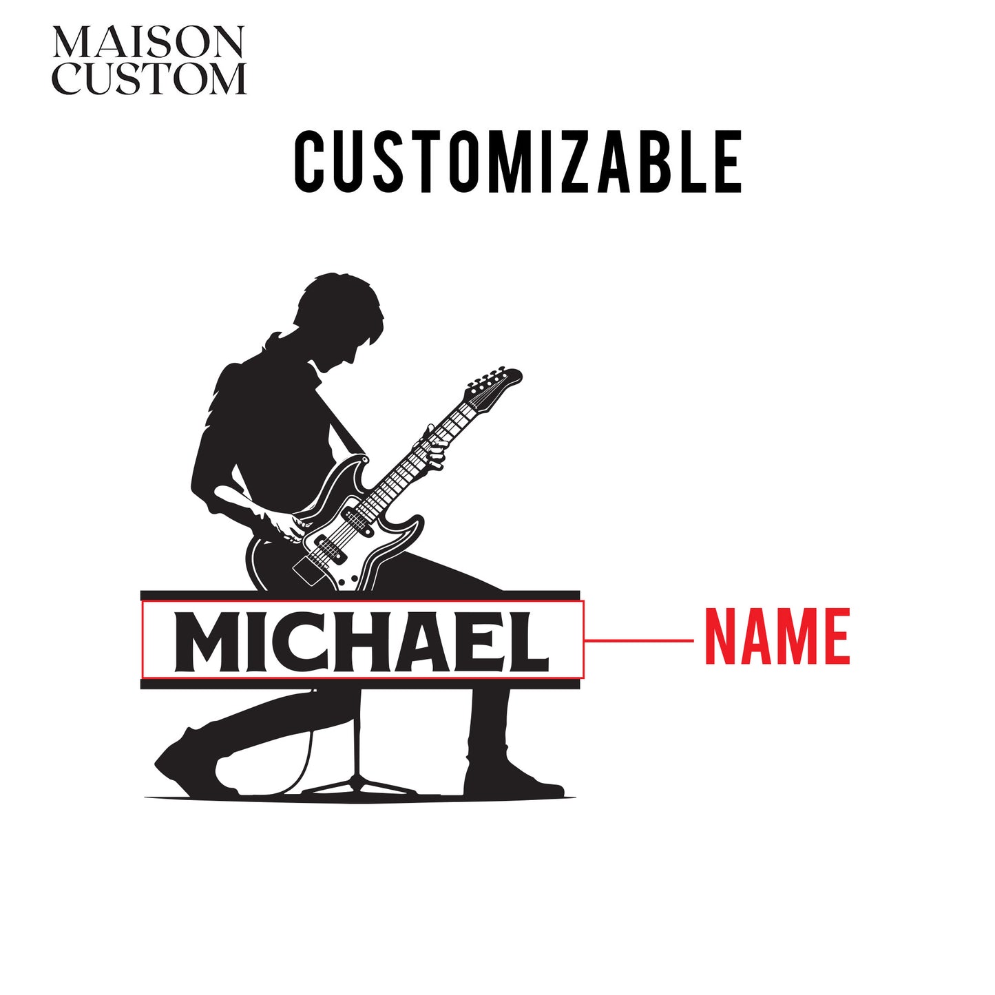 Personalized Decanter - Musician Guitarist