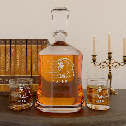 Personalized Decanter - "John 16:33"