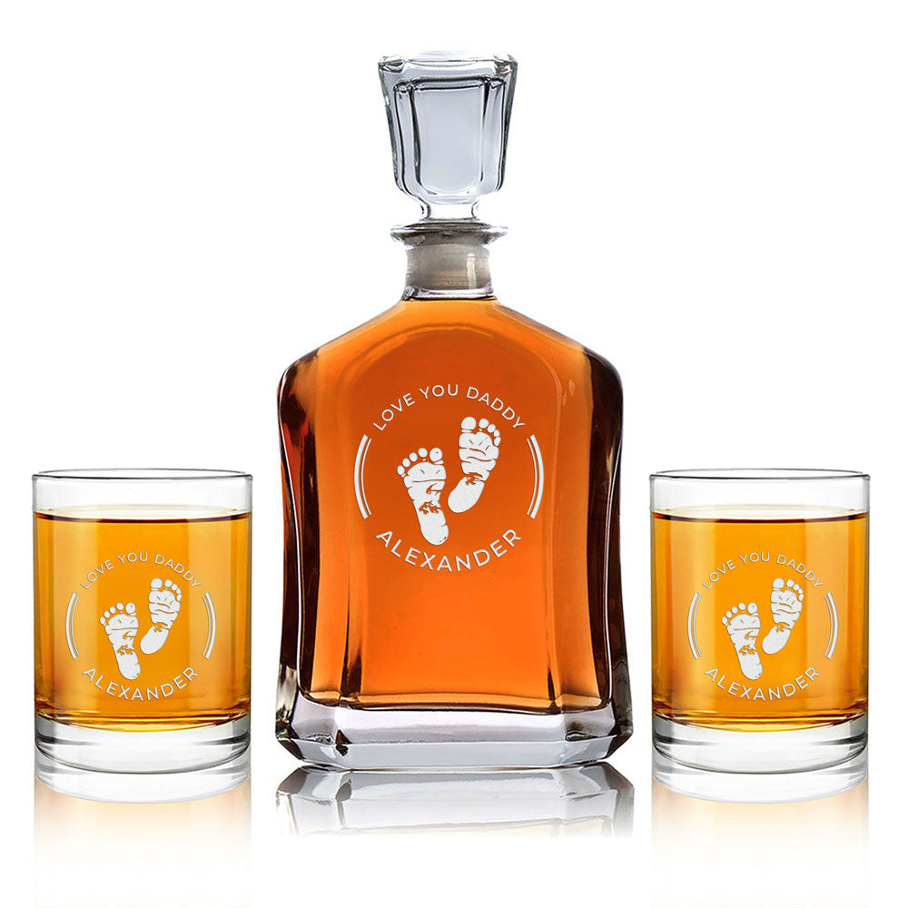 Personalized Decanter - "I Love You Daddy"