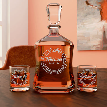 Personalized Decanter - Never Forget The Difference You've Made