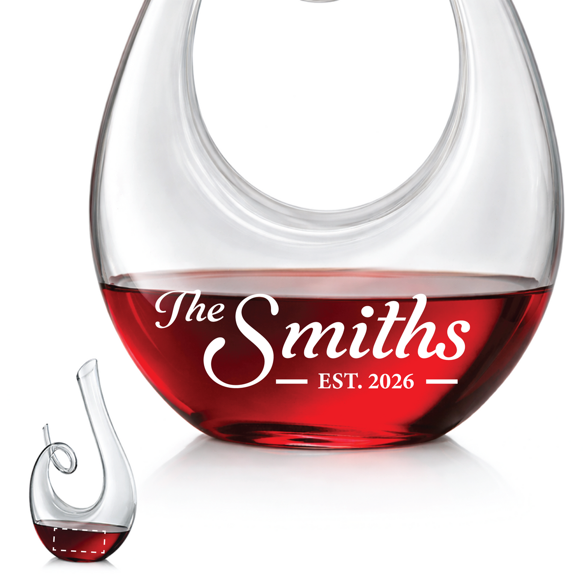 Personalized Wine Decanter – "The Arc"