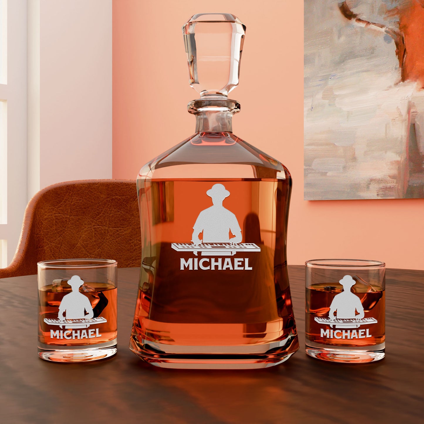 Personalized Decanter - Musician Pianist