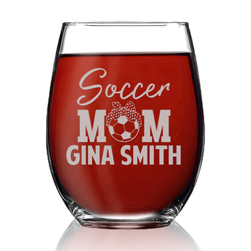 Personalized Stemless Wine Glass - 