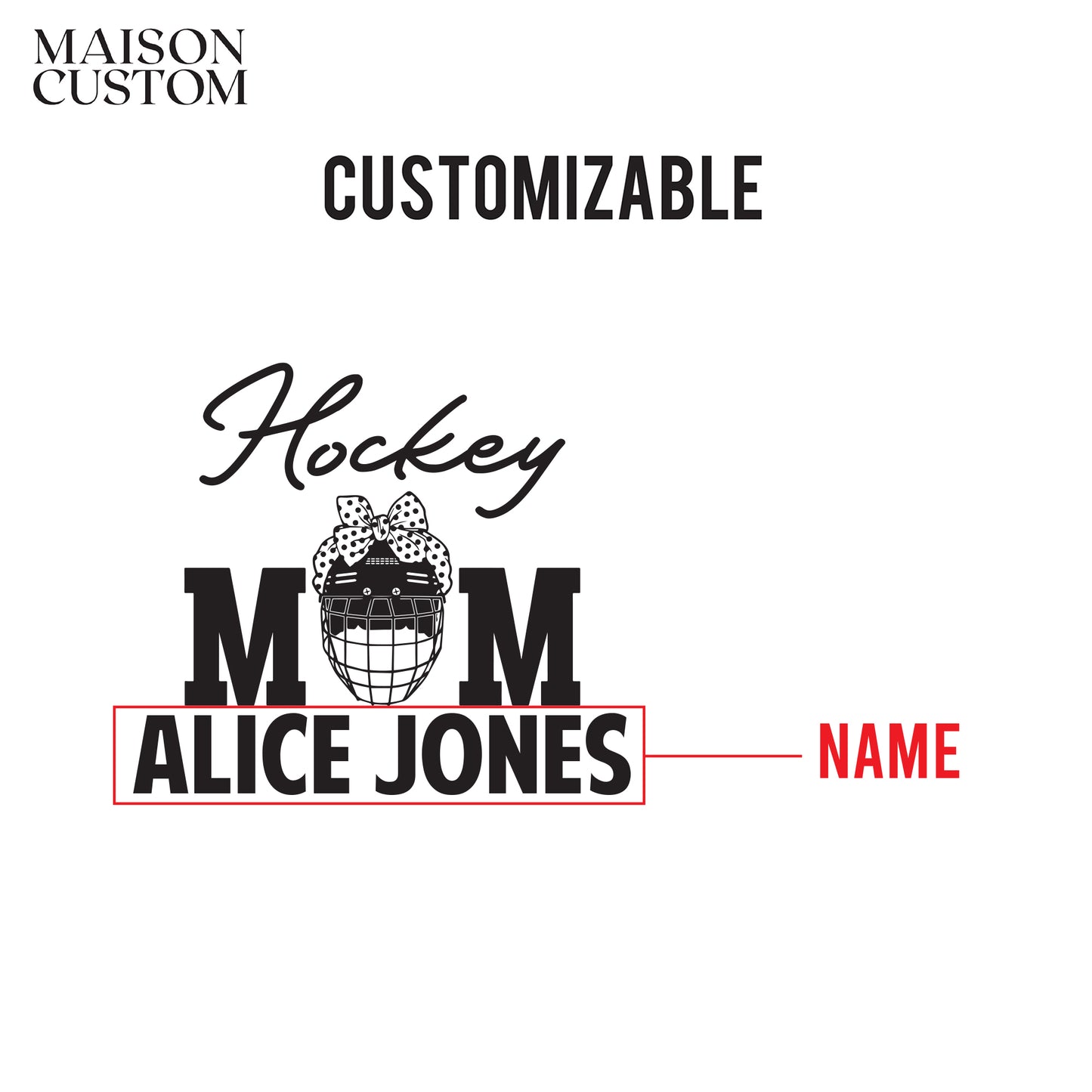 Personalized Stemless Wine Glass - Hockey Mom