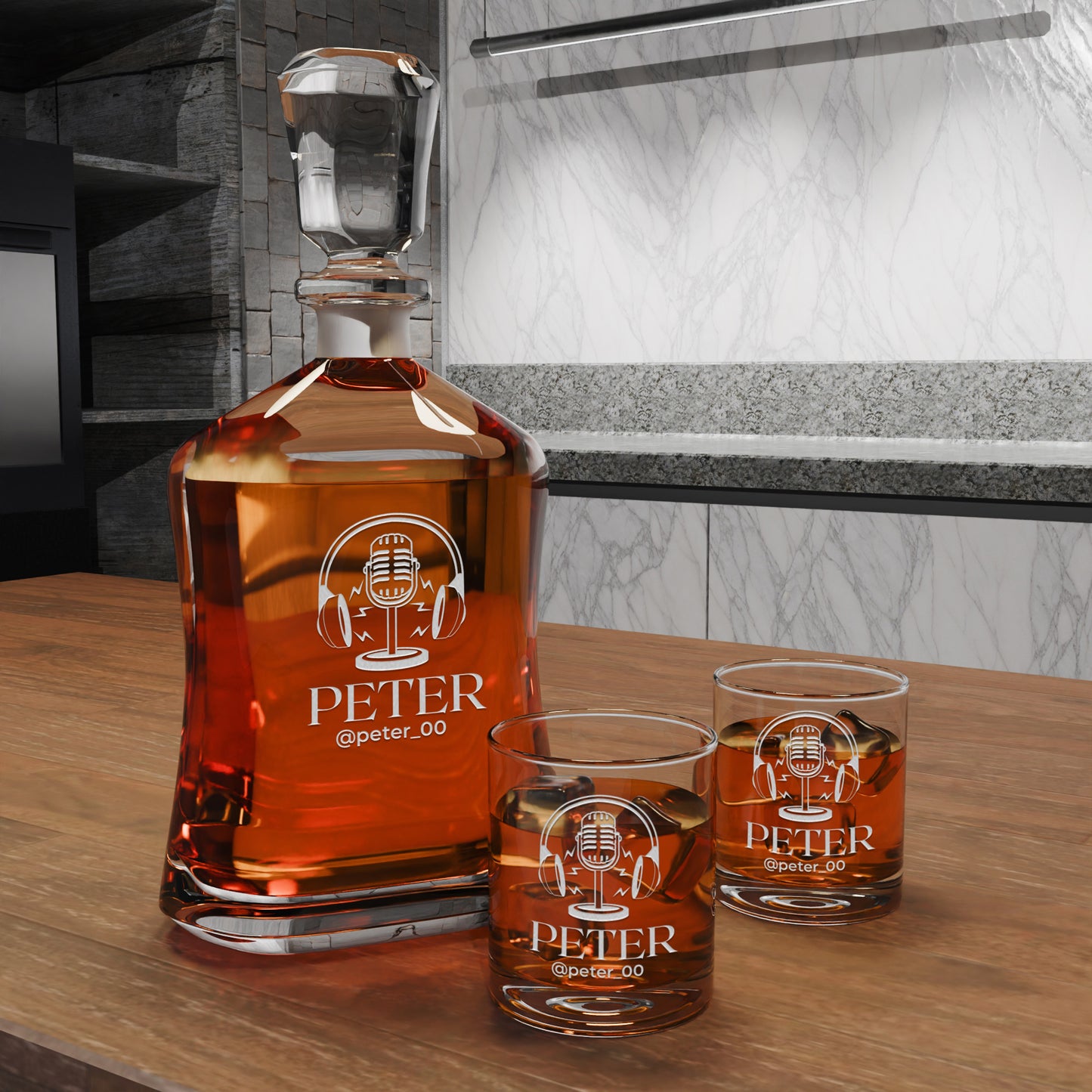 Personalized Decanter - Gamer Streamer