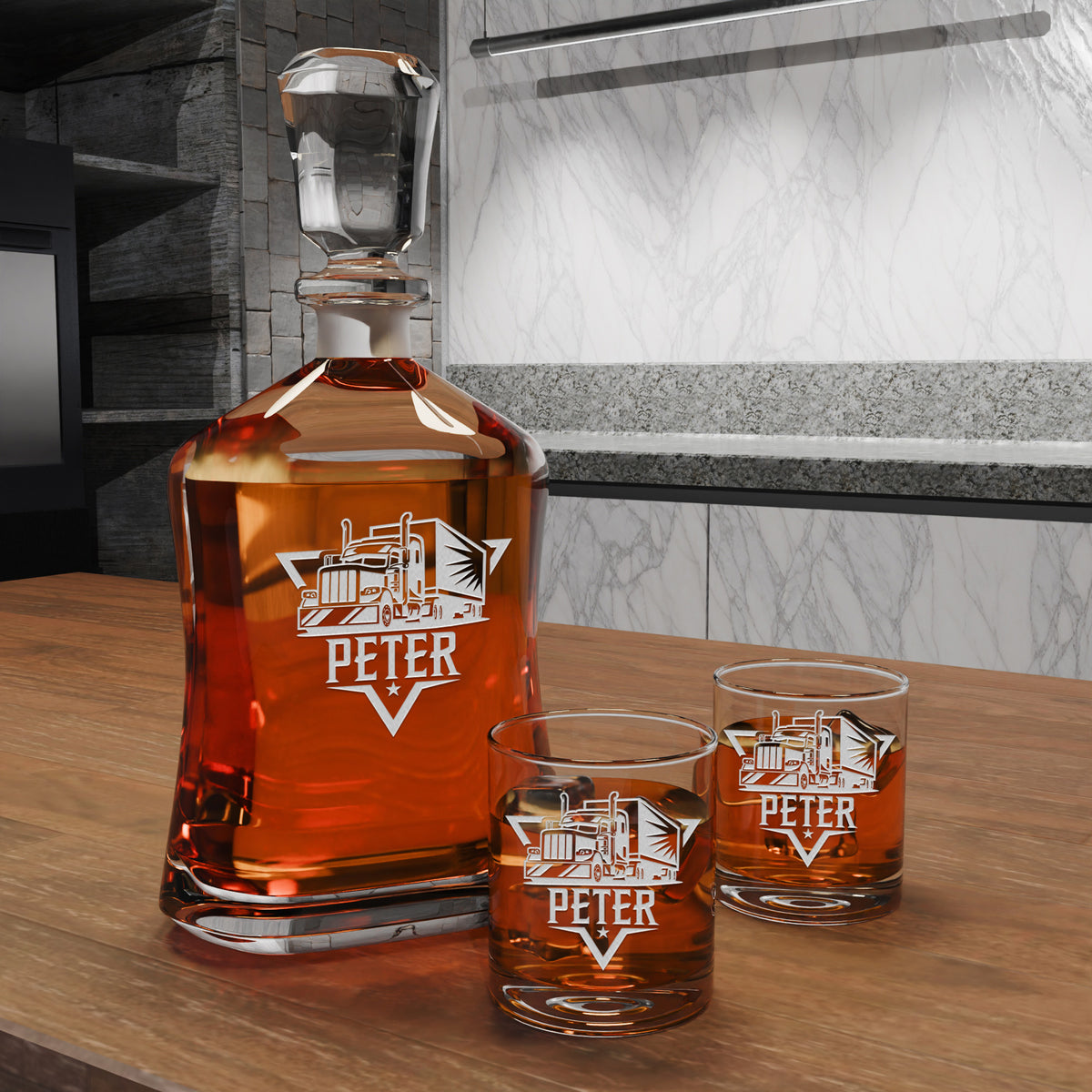 Carafe personnalisée - « Trucker »