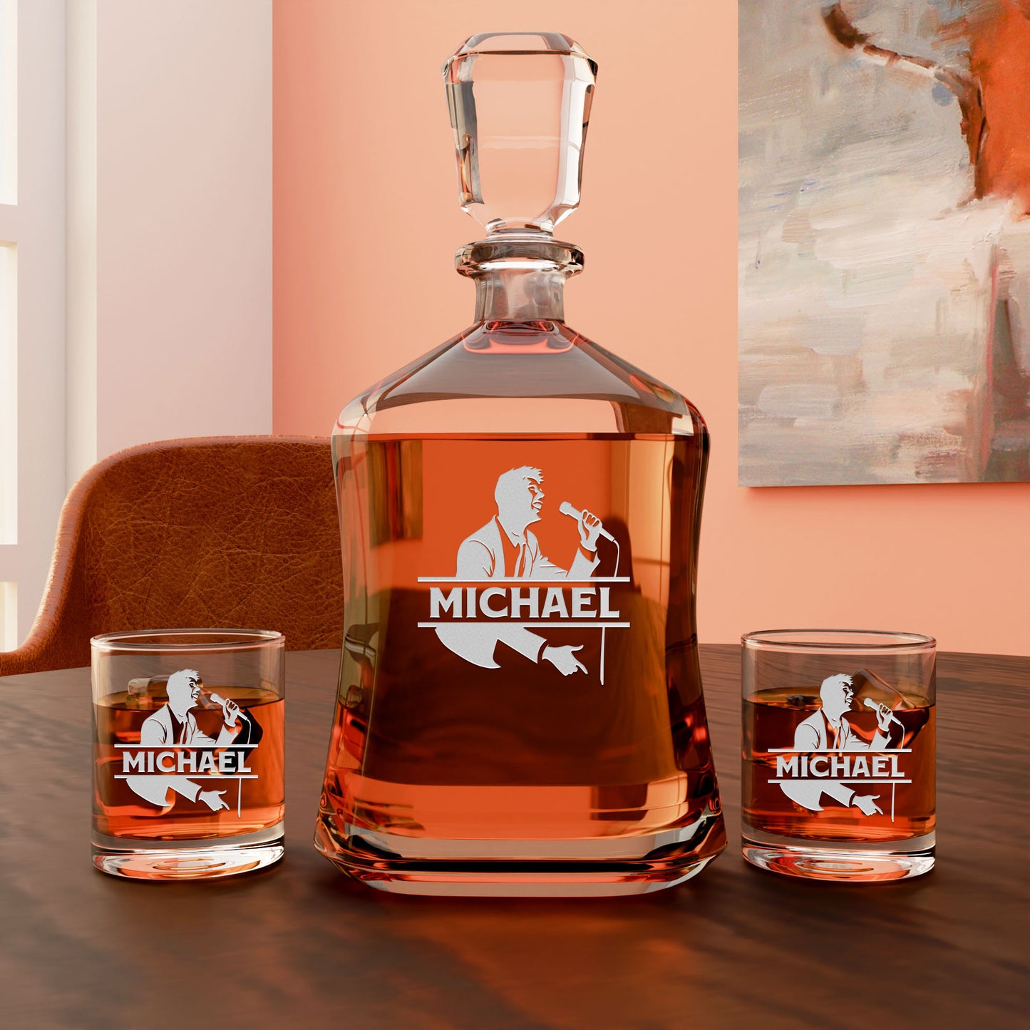 Personalized Decanter - Musician Vocalist