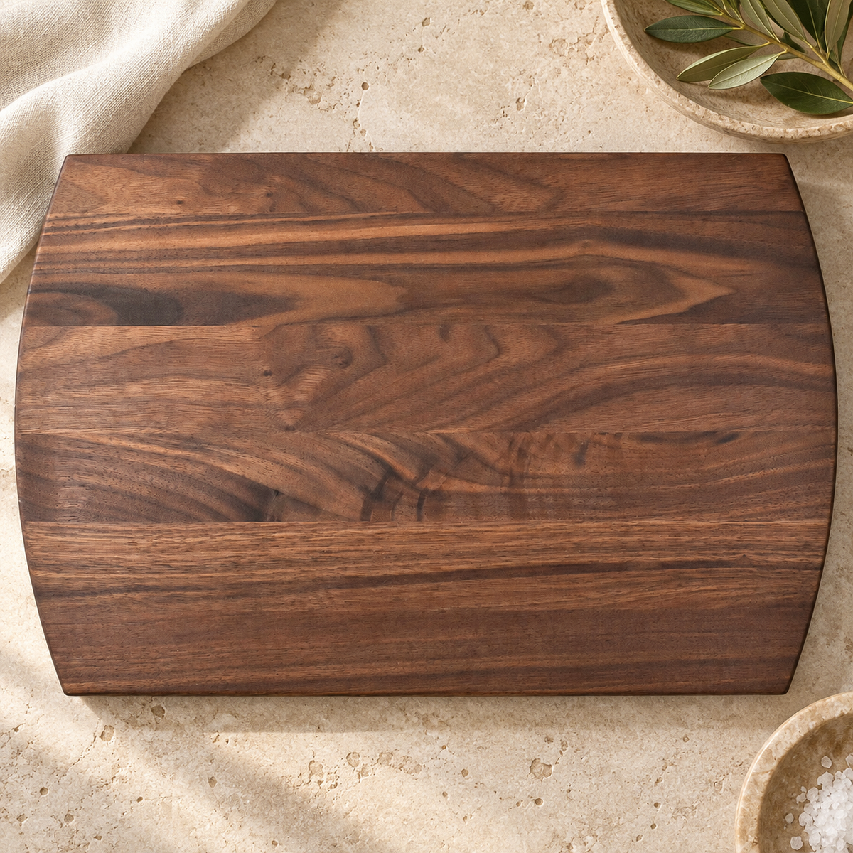 arched walnut large cutting board — gallery view 3