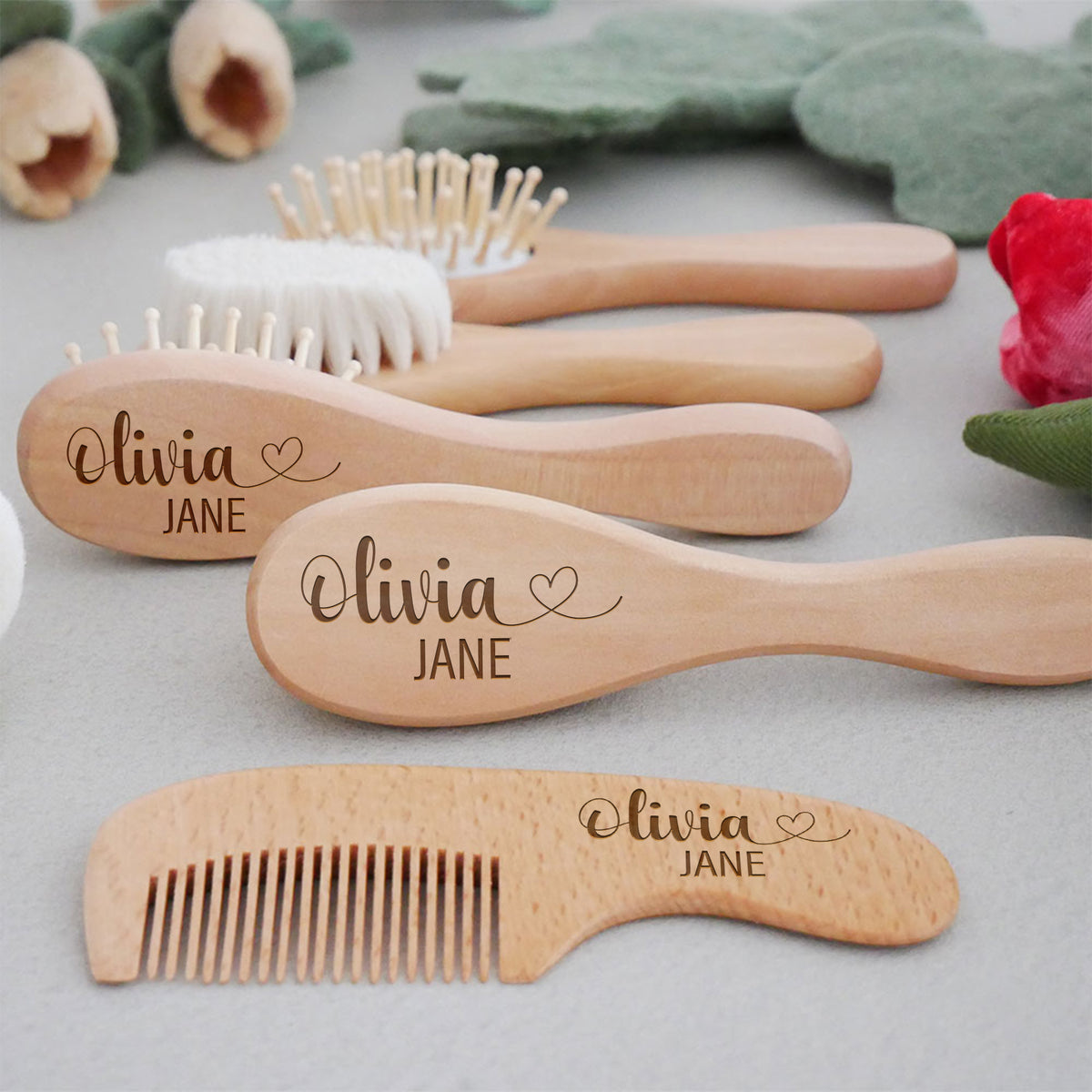 Ensemble de brosses à dents personnalisées pour bébé - « Débuts en douceur »
