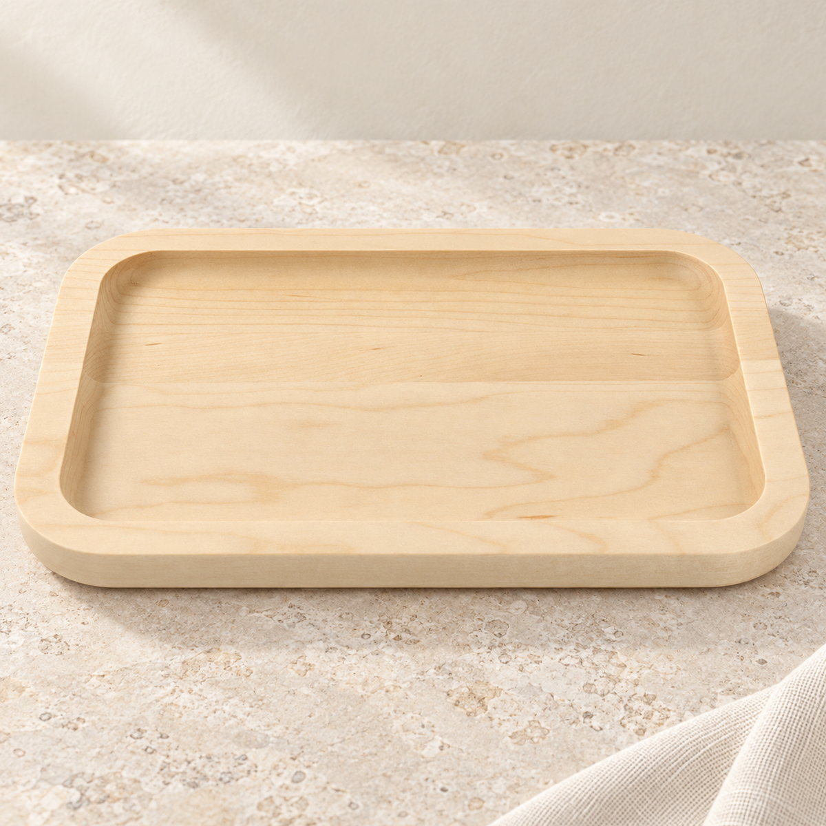 The Catchall - Maple photographed on pale limestone