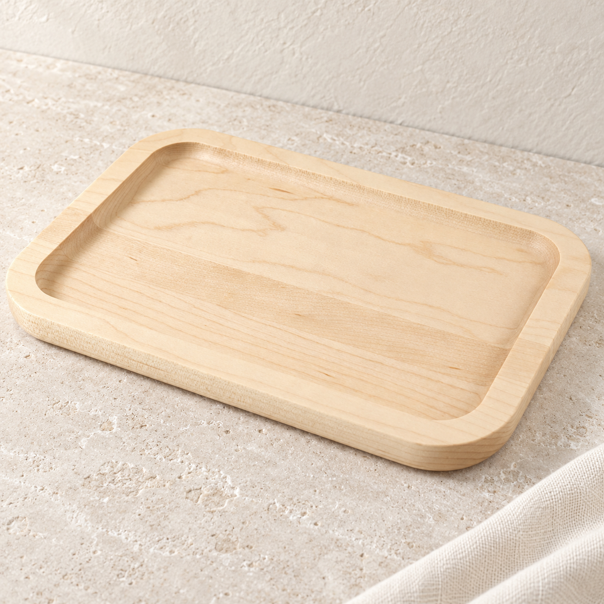 The Catchall - Maple photographed on pale limestone