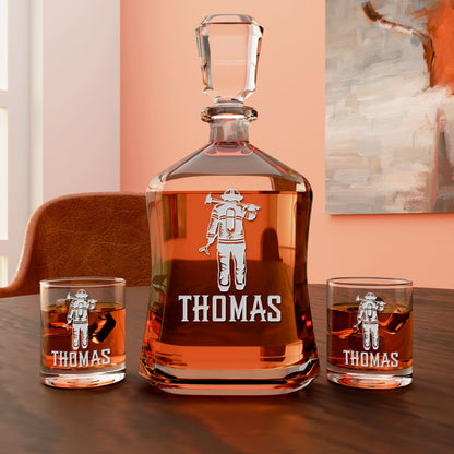 Personalized Decanter - "Firefighter"