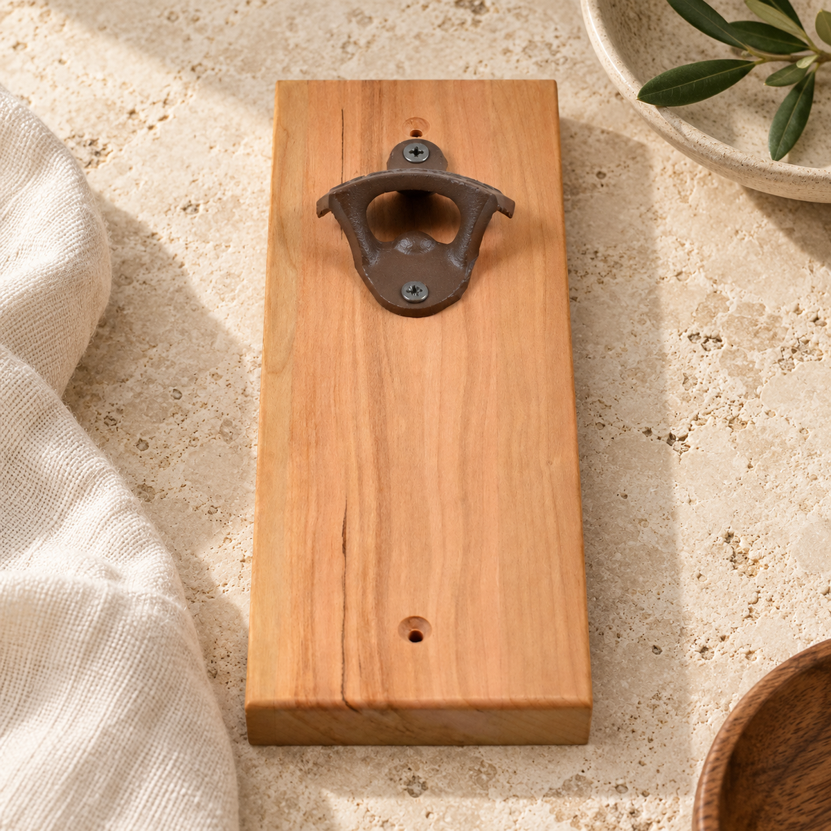 cherry wall mounted bottle opener — gallery view 3