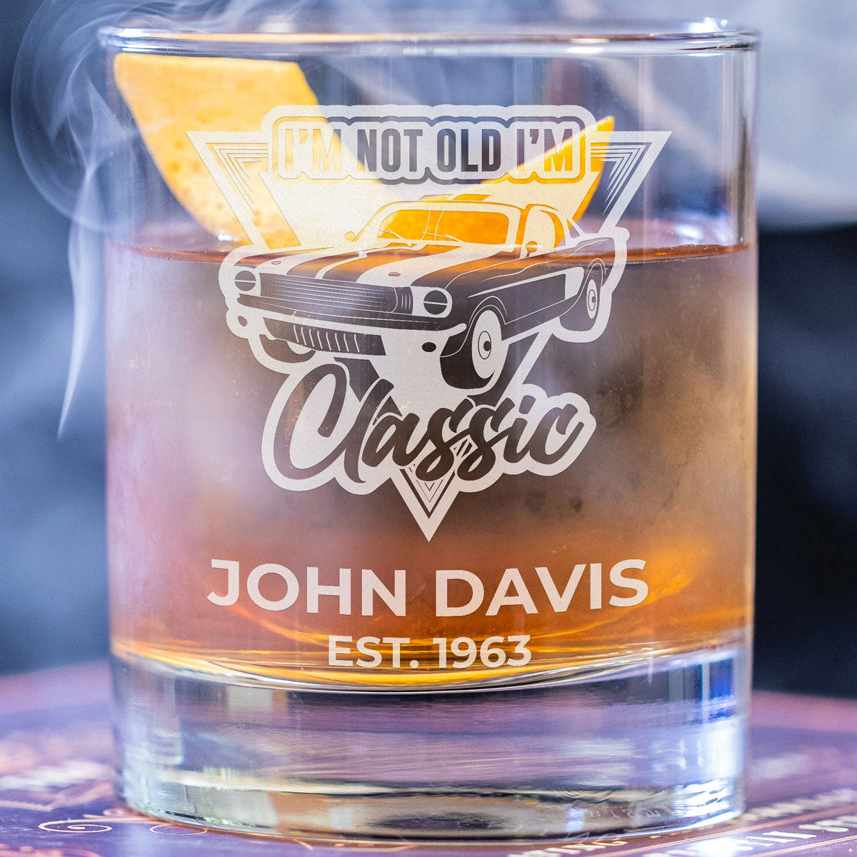 Verre à Whisky Personnalisé - "I'm Not Old I'm Classic"