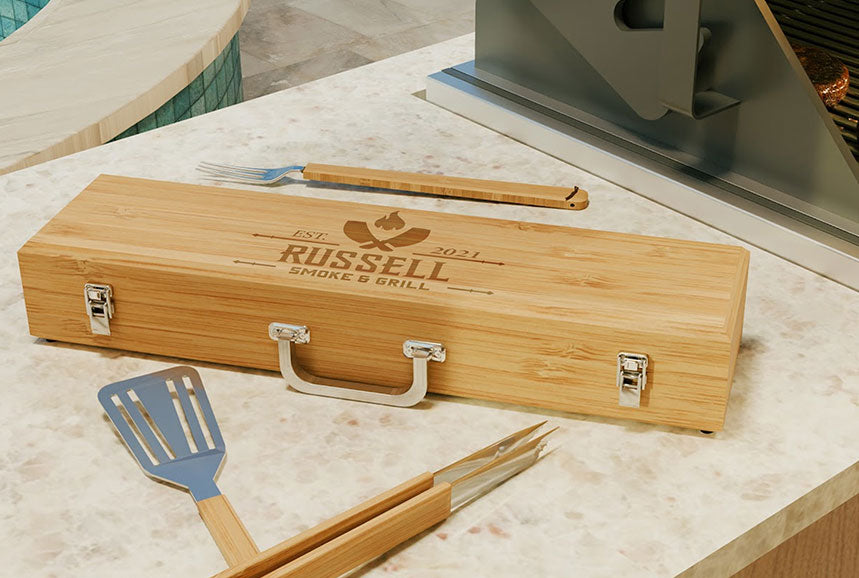 The Sizzle - Personalized BBQ Tool Set