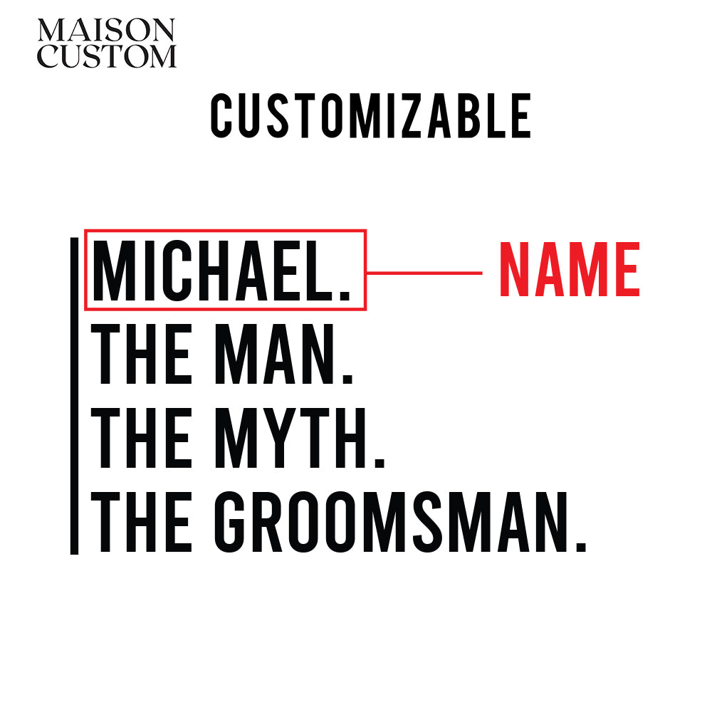 Personalized Beer Mug - "The Man, The Myth, The Groomsman"