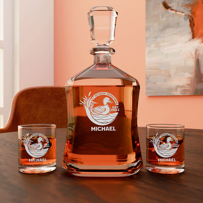 Personalized Decanter - "Duck Hunter"