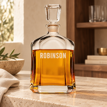 engraved whiskey decanter milan — gallery view 1