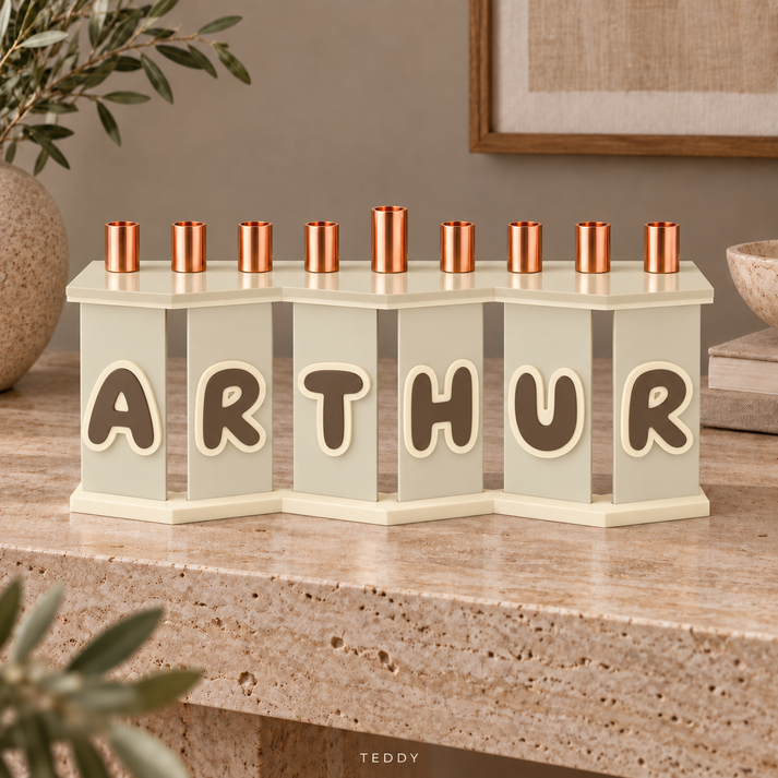 The Fold – Personalized Acrylic Menorah