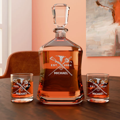 Personalized Decanter - "Hunting & Fishing"