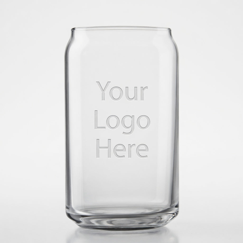 Custom Logo Engraved Beer Can Glasses
