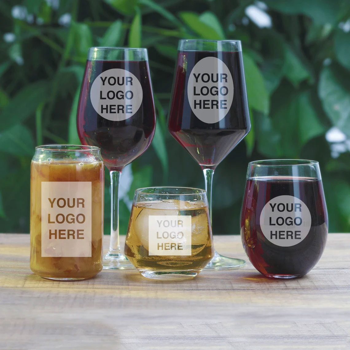 Logo Engraved Personalized Glassware for Restaurants & Bars in Canada