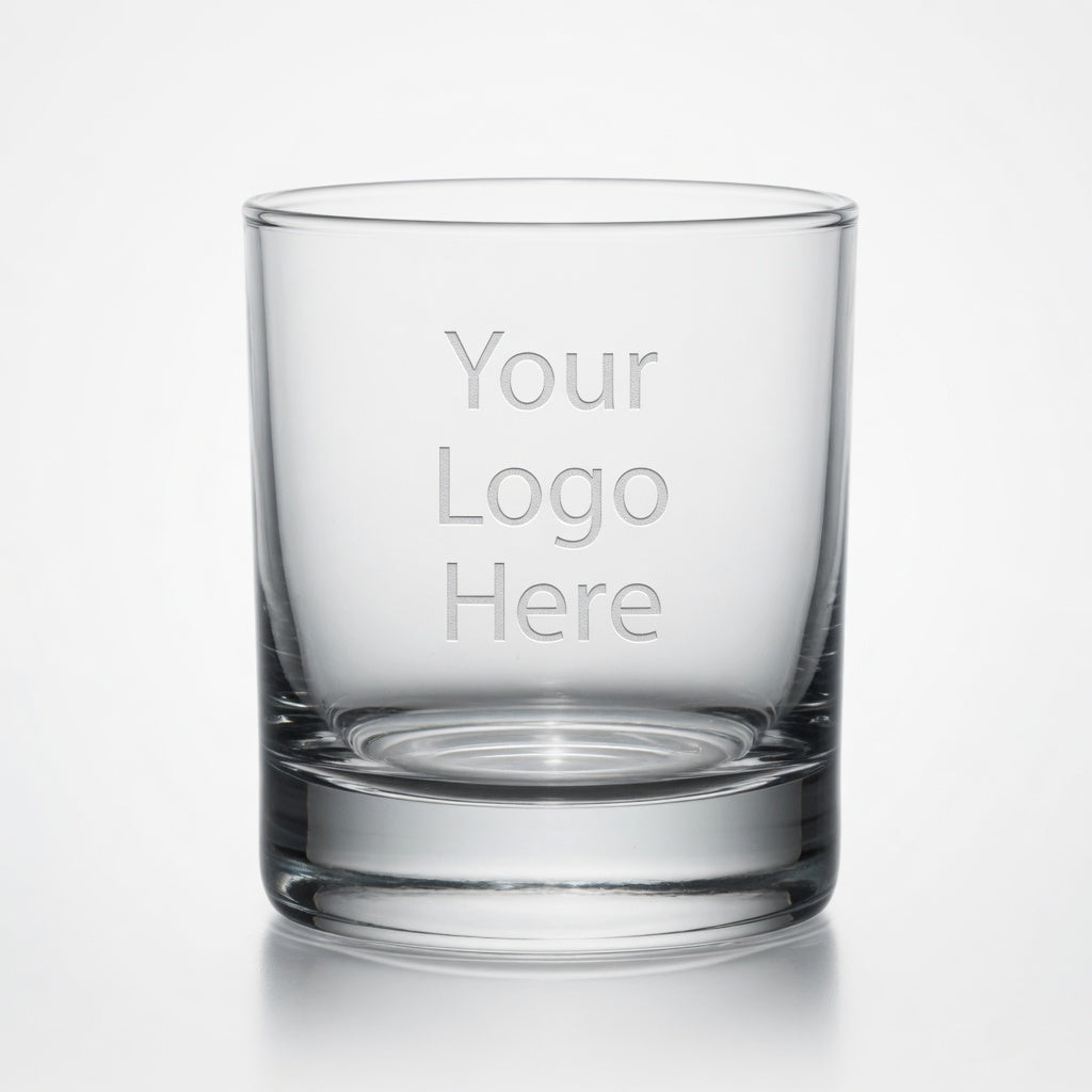 Verre à whisky gravé avec logo personnalisé