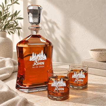 Personalized Decanter - "Camping"